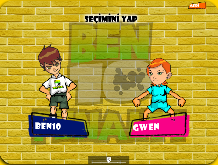 Игра Бен 10 игры - Бен и Гвен пенальти Игра Бен 10 игры - Бен и Гвен пенальти