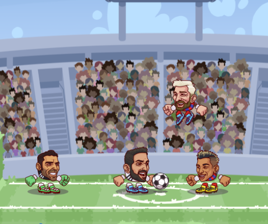 Игра Звезды футбола головами Игра Звезды футбола головами