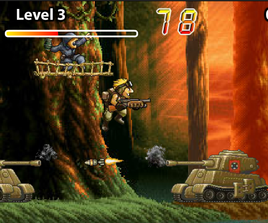 Игра Метал слаг бег Игра Метал слаг бег