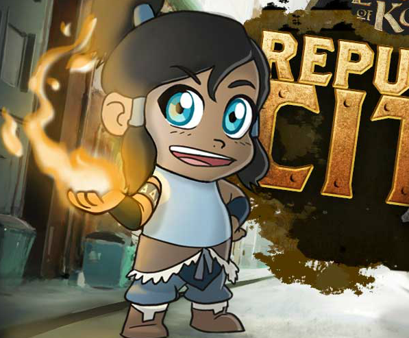 Игра Аватар Корра - бег по городу Игра Аватар Корра - бег по городу