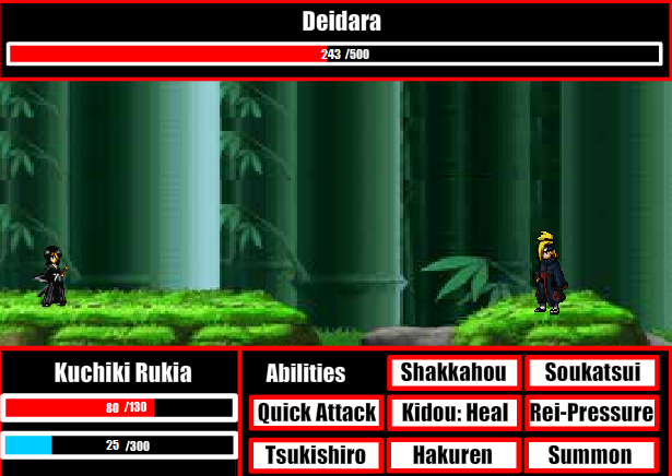 Игра Рукия против Деадара Игра Рукия против Деадара