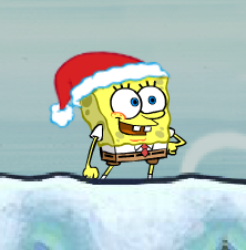Игра Губка боб прыгает зимой Игра Губка боб прыгает зимой
